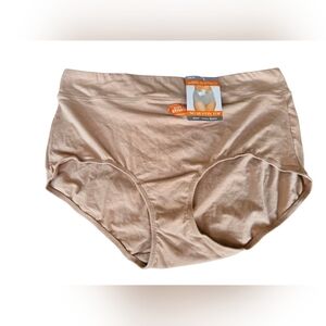 NWT Warner's Tan High-Waist Panties with Full Coverage Size 2xl/9